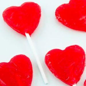 Heart Lollipops.